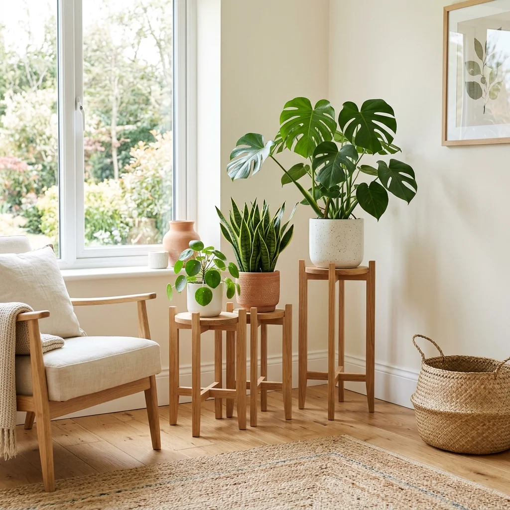 Wooden Plant Stands