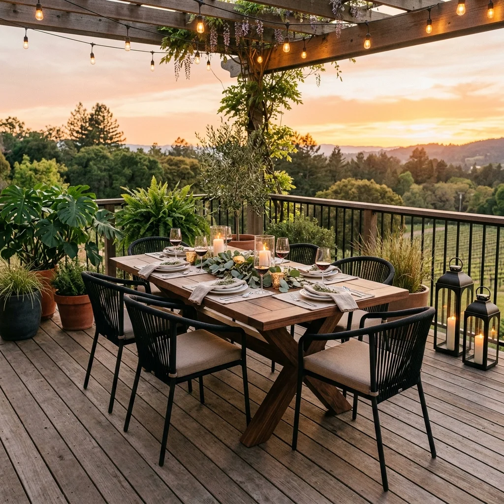 X-Leg Dining Table