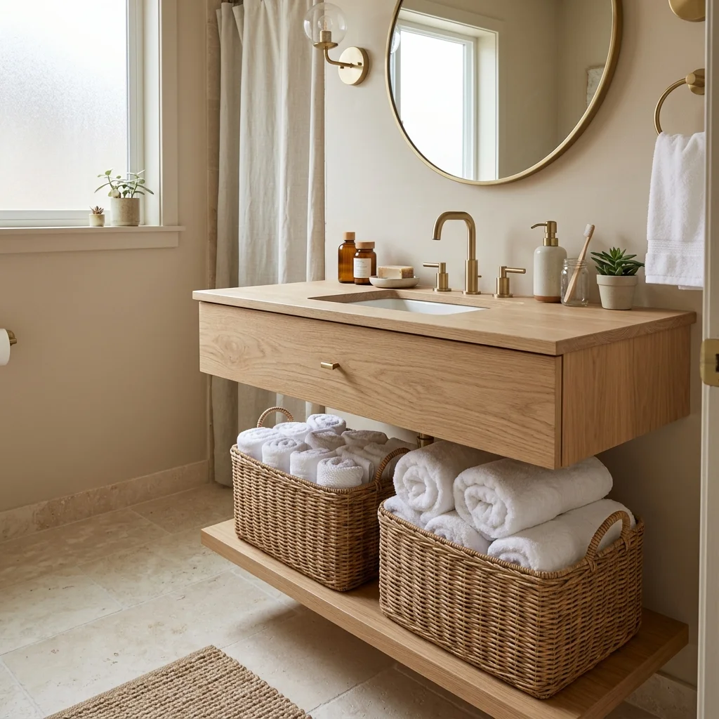 Bathroom Basket Storage