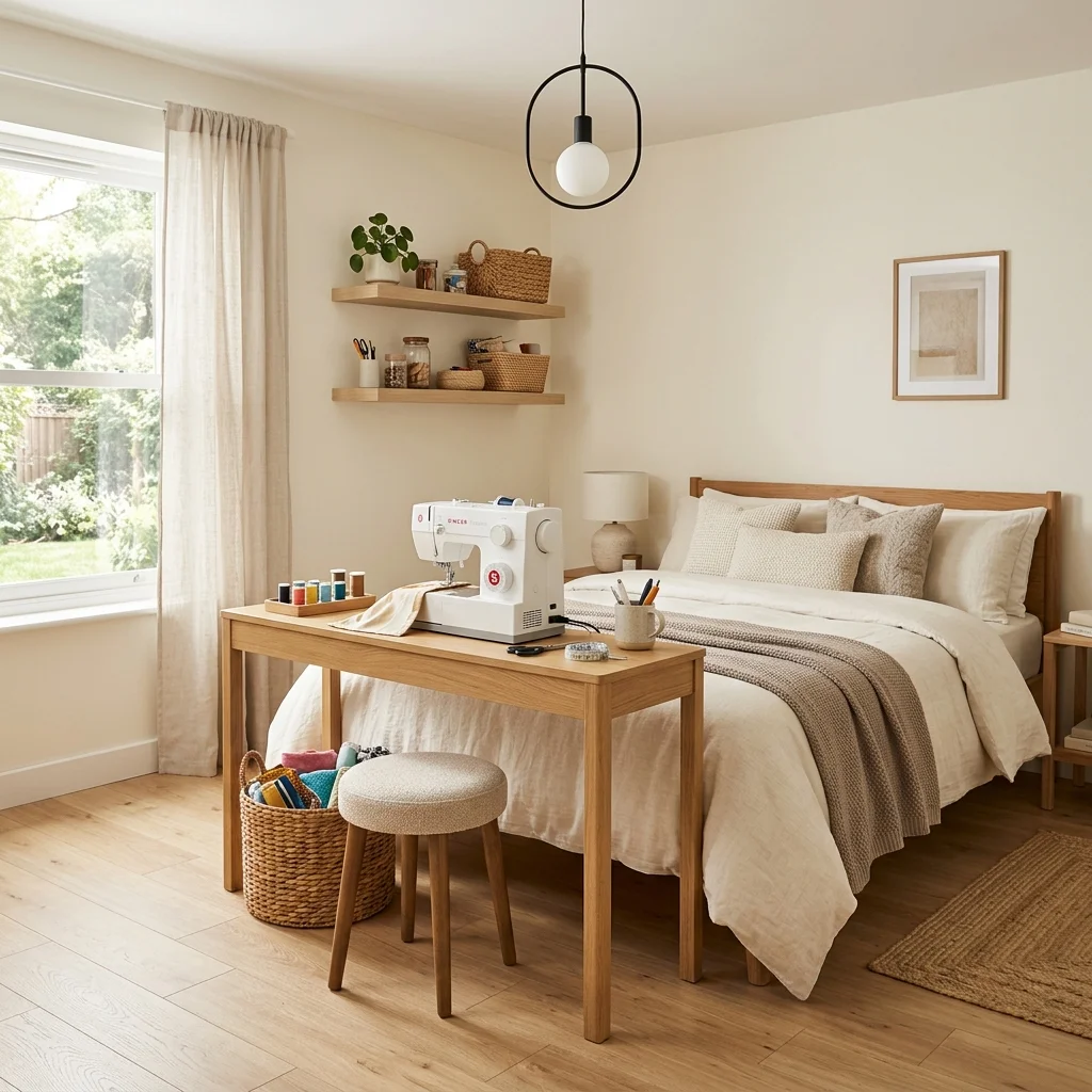 Bed-End Sewing Area