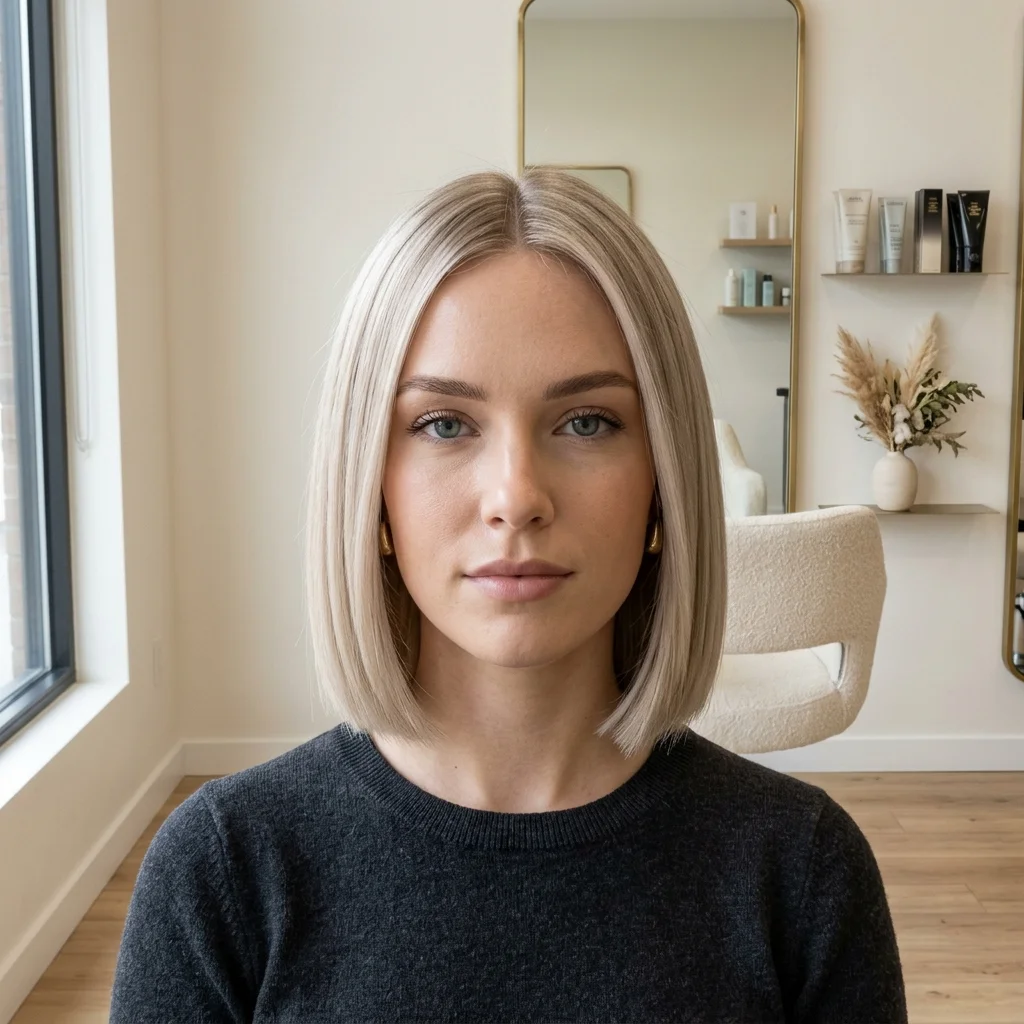 Blunt Blonde Bob