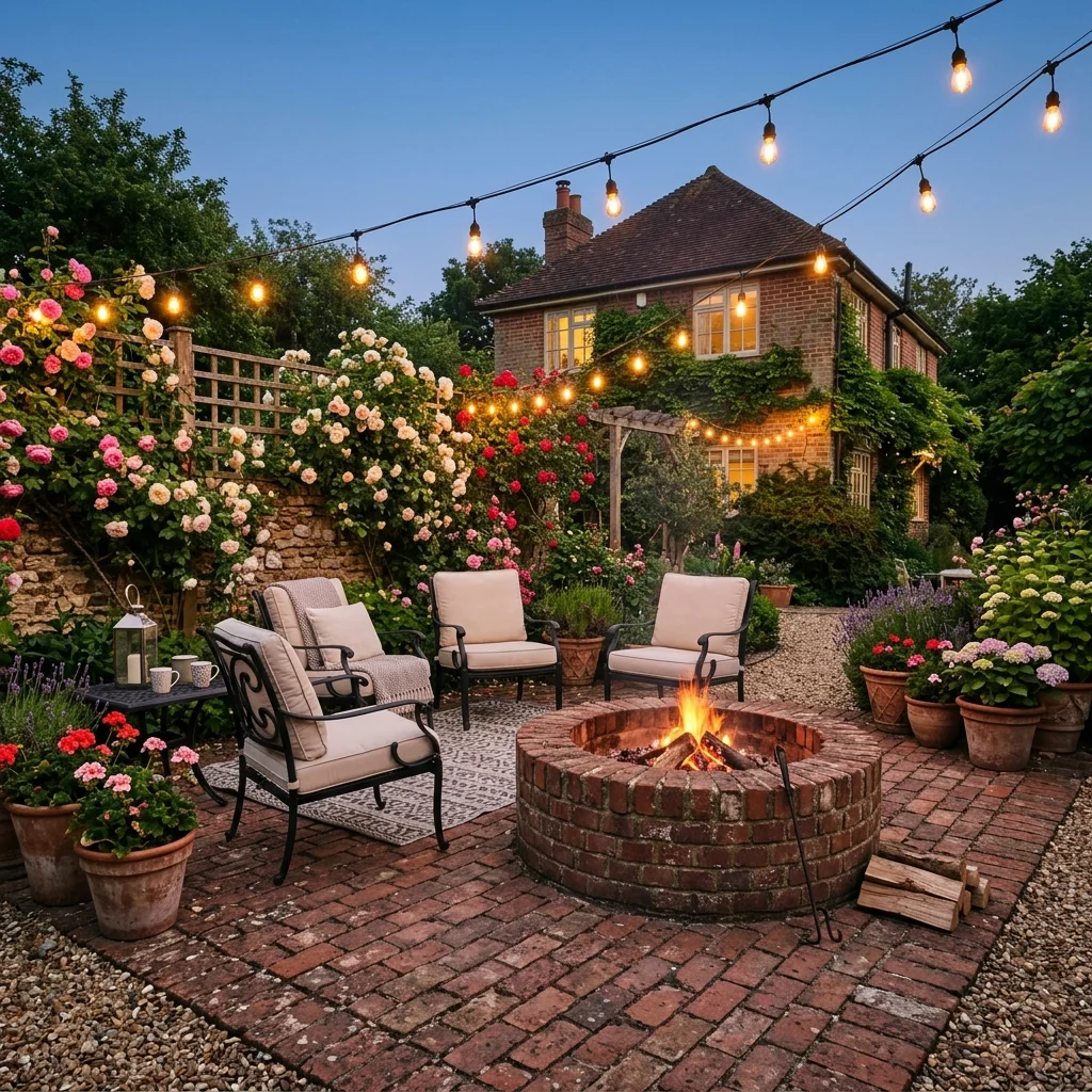 Brick Patio Corner