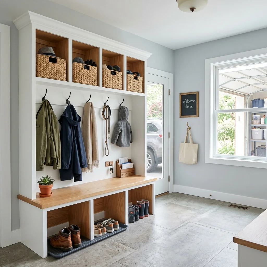 Built-In Bench Storage