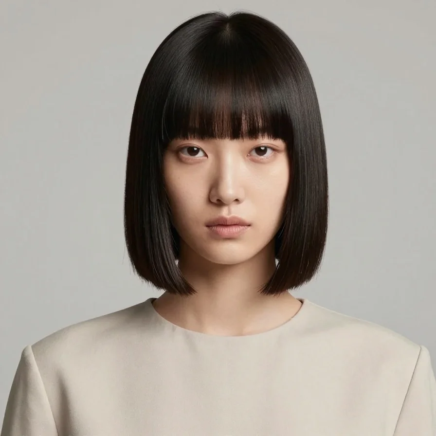 Center Part Sleek