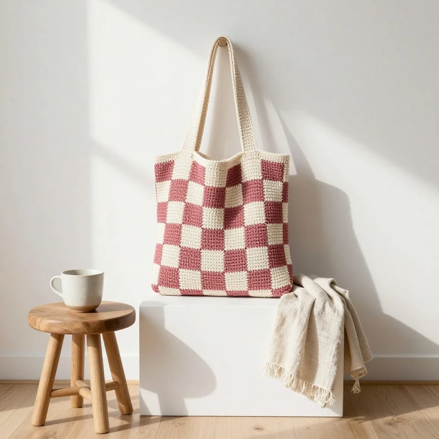 Checkerboard Mini Tote