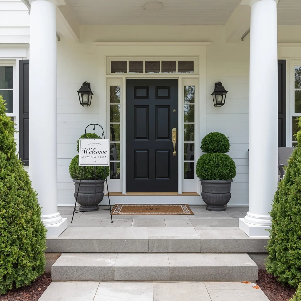 Classic White Porch