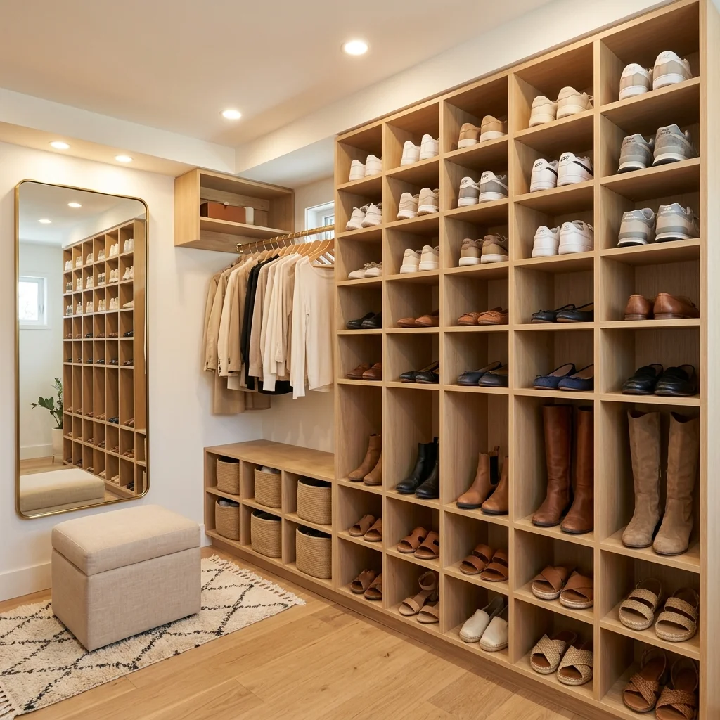 Closet Shoe Grid