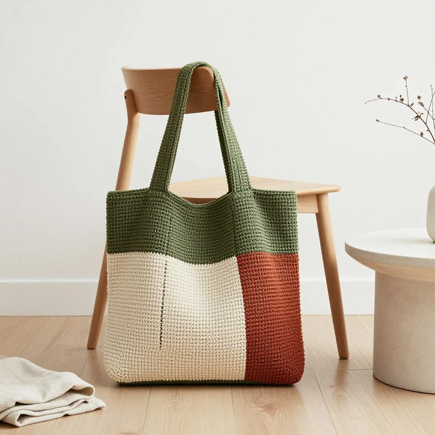 Color Block Tote