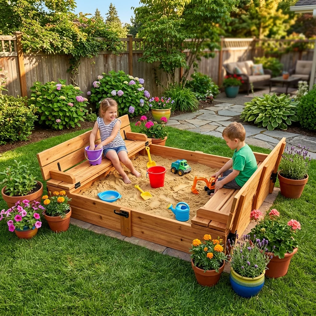 Convertible Sandbox Lid