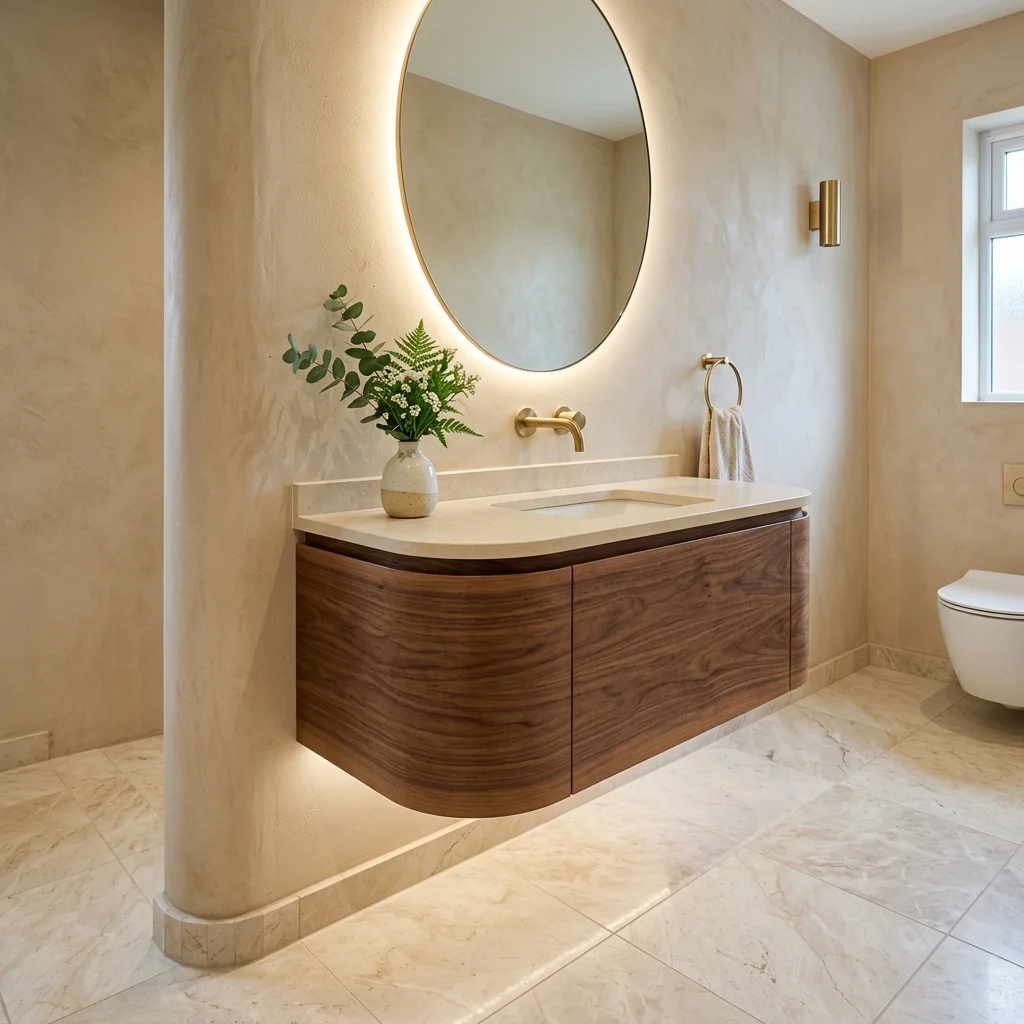  Curved Vanity