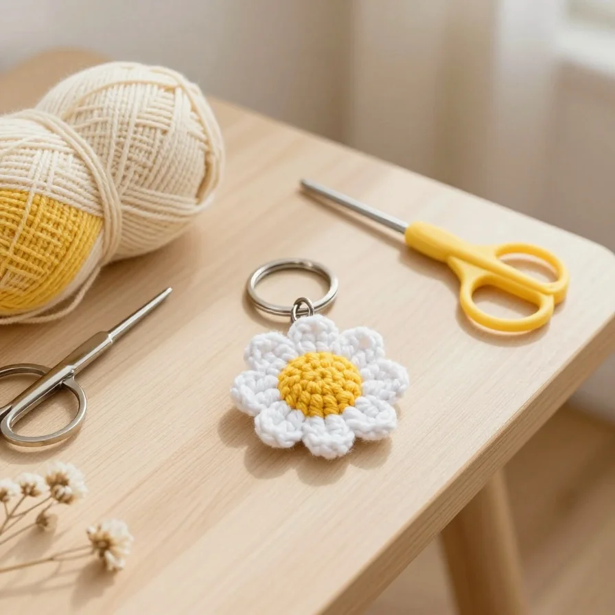 Daisy Keychain
