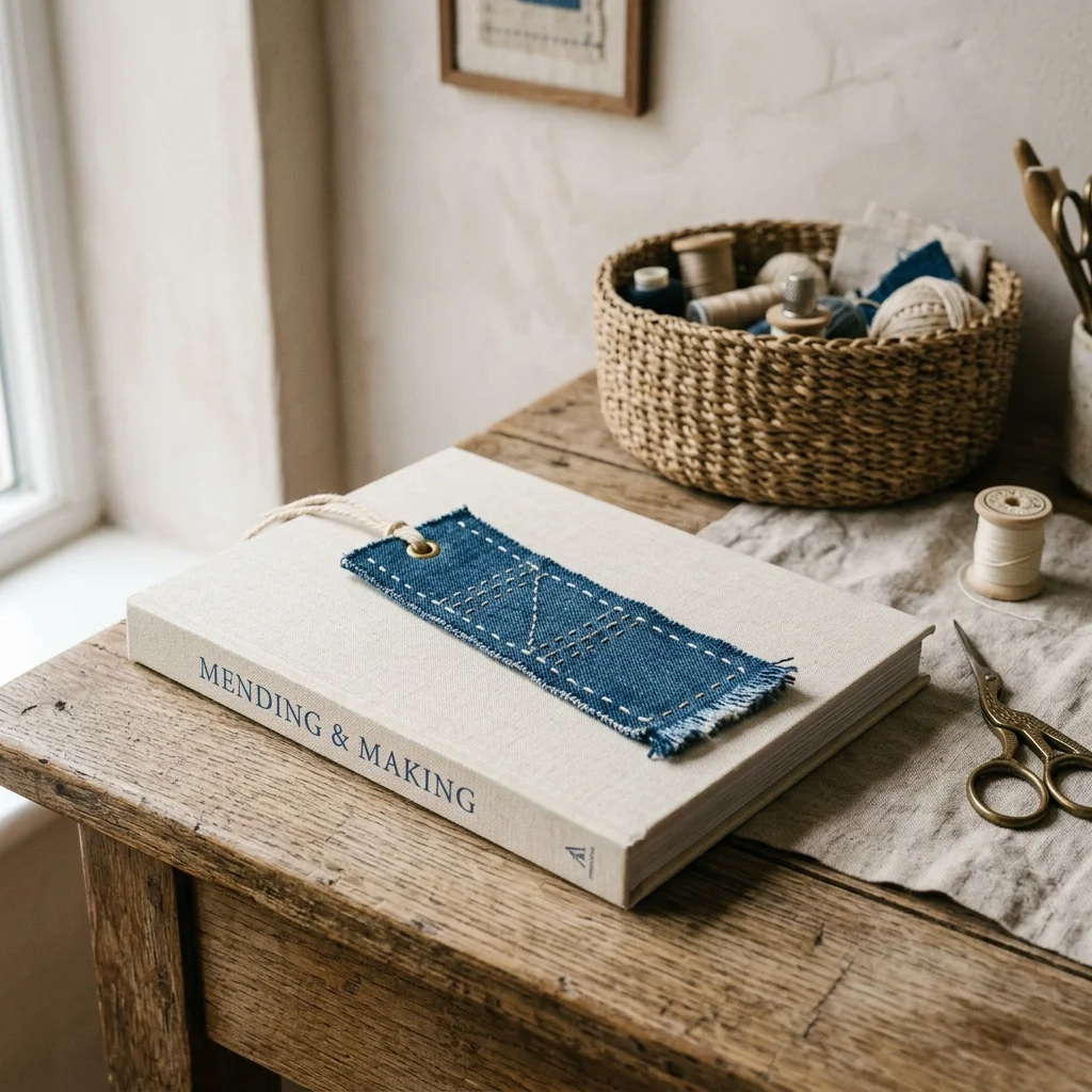 Denim Pocket Bookmark