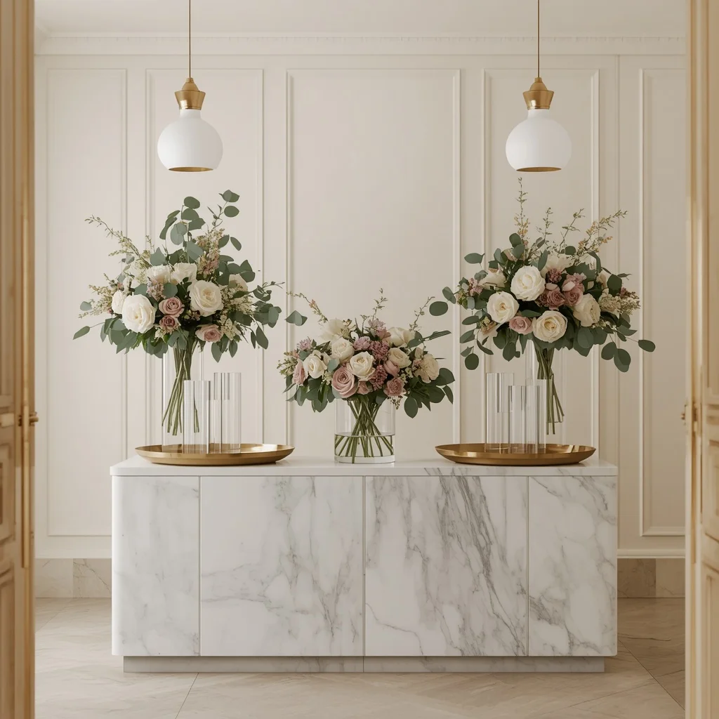 Elegant Floral Counter