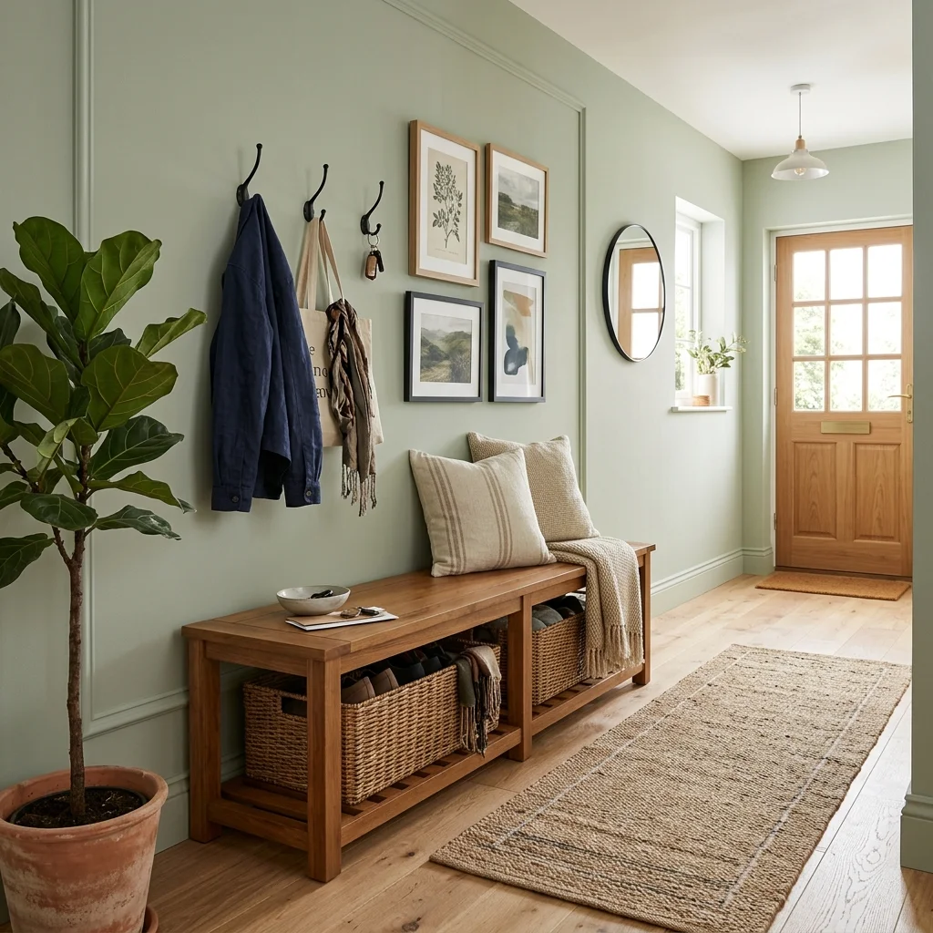 Entryway Bench Corner