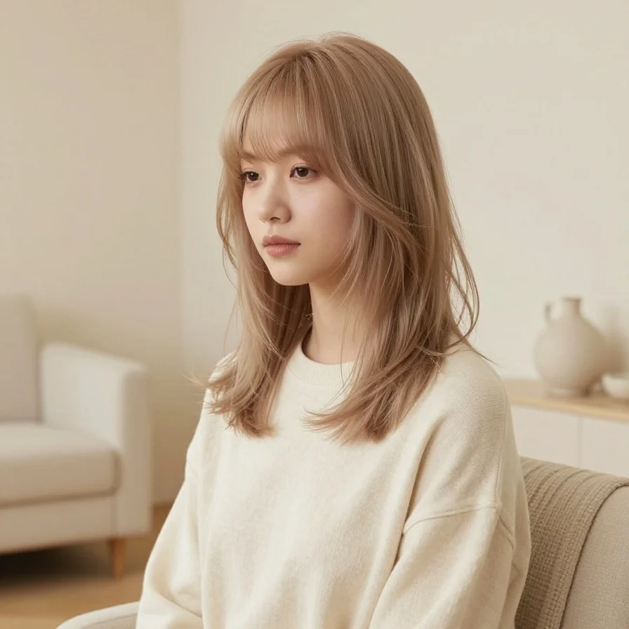 Feathered Bangs Bob