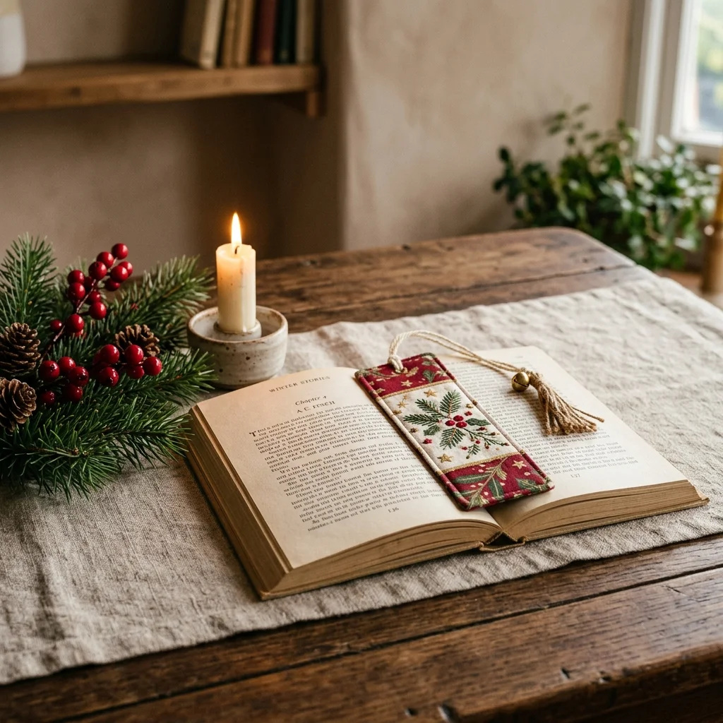 Festive Holiday Bookmark