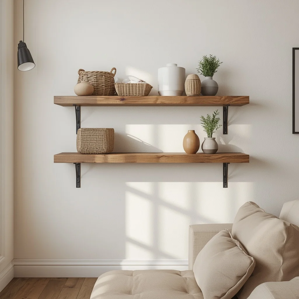 Floating Wood Shelf