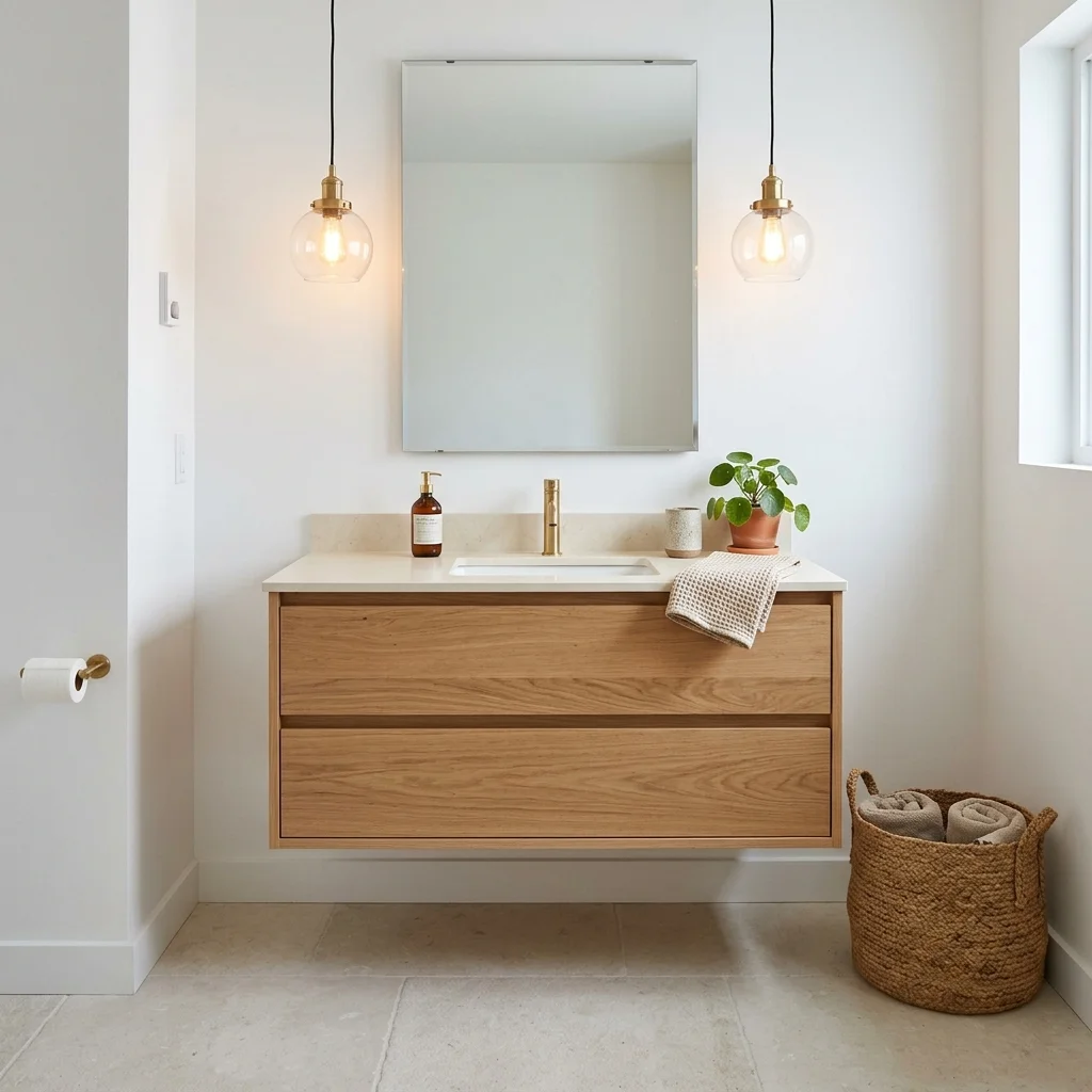 Floating Wood Vanity