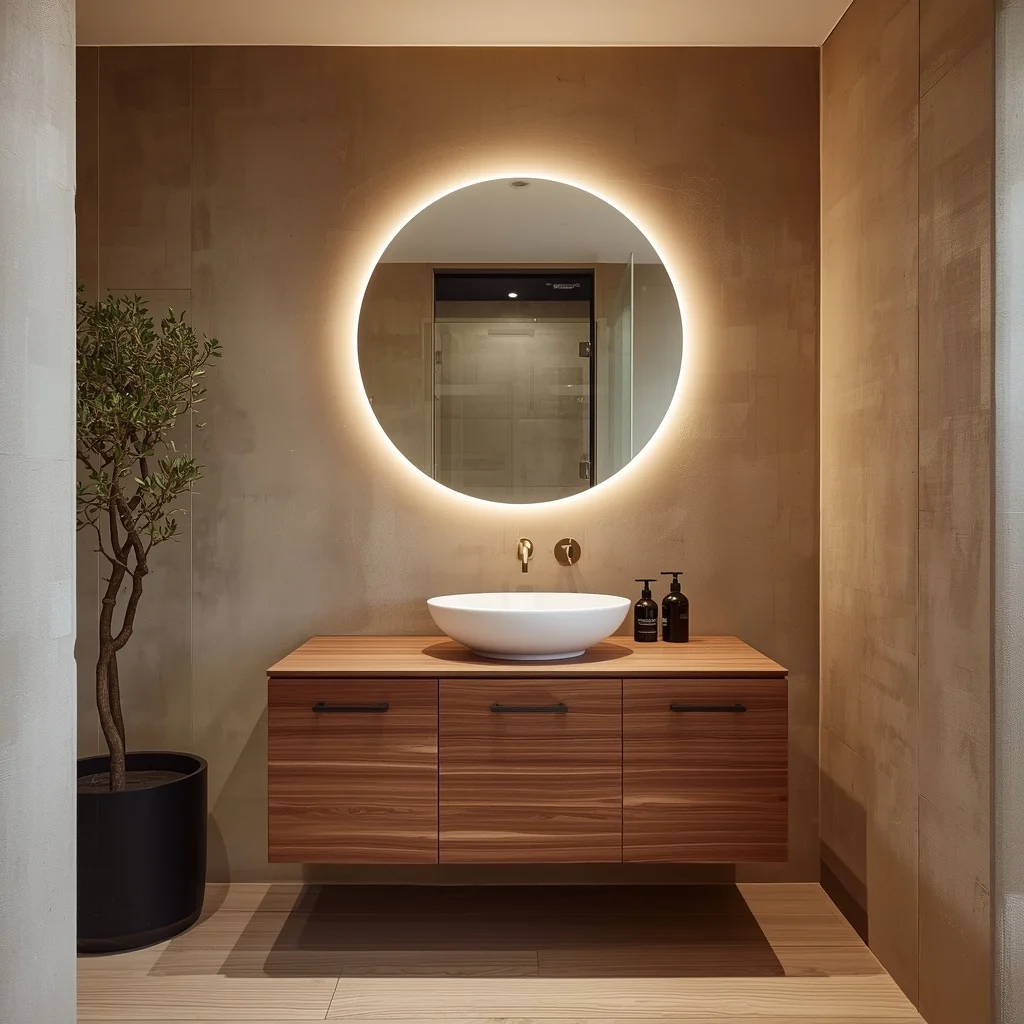 Floating Wood Vanity