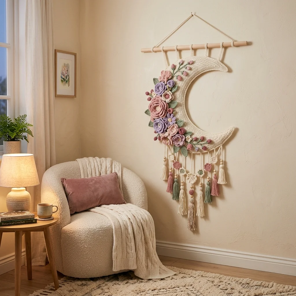 Floral Moon Design