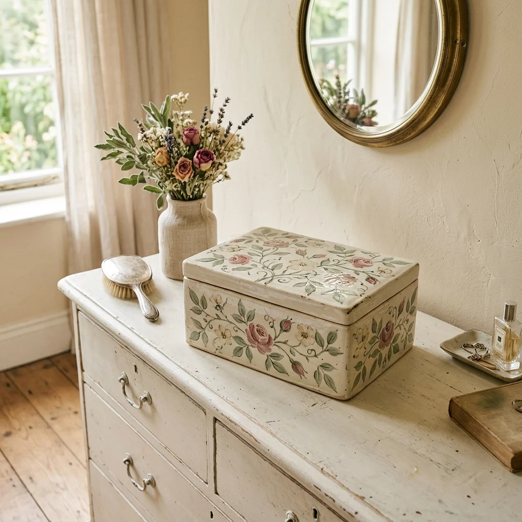 Floral Painted Box