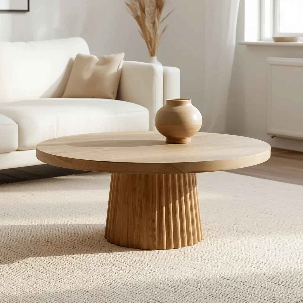 Fluted Wood Base