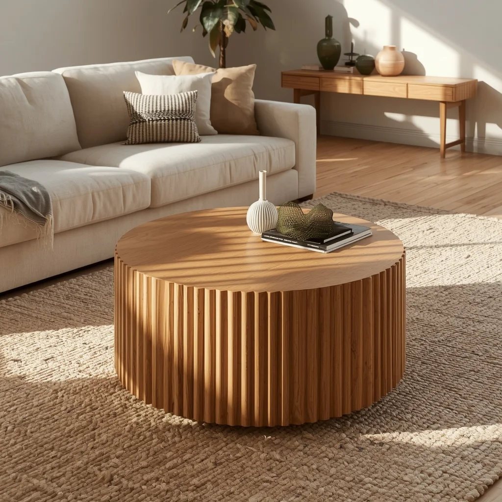 Fluted Wood Texture