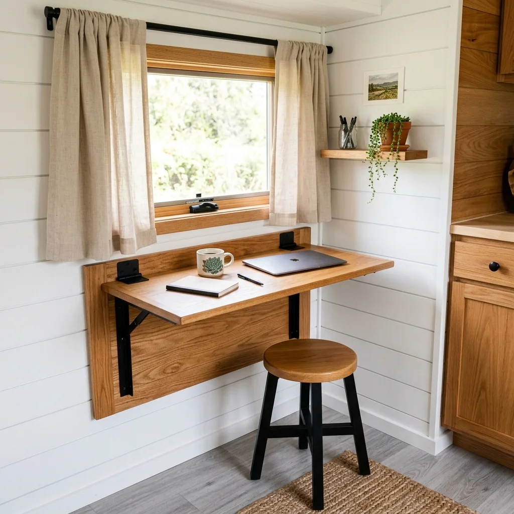Fold-Down Desk