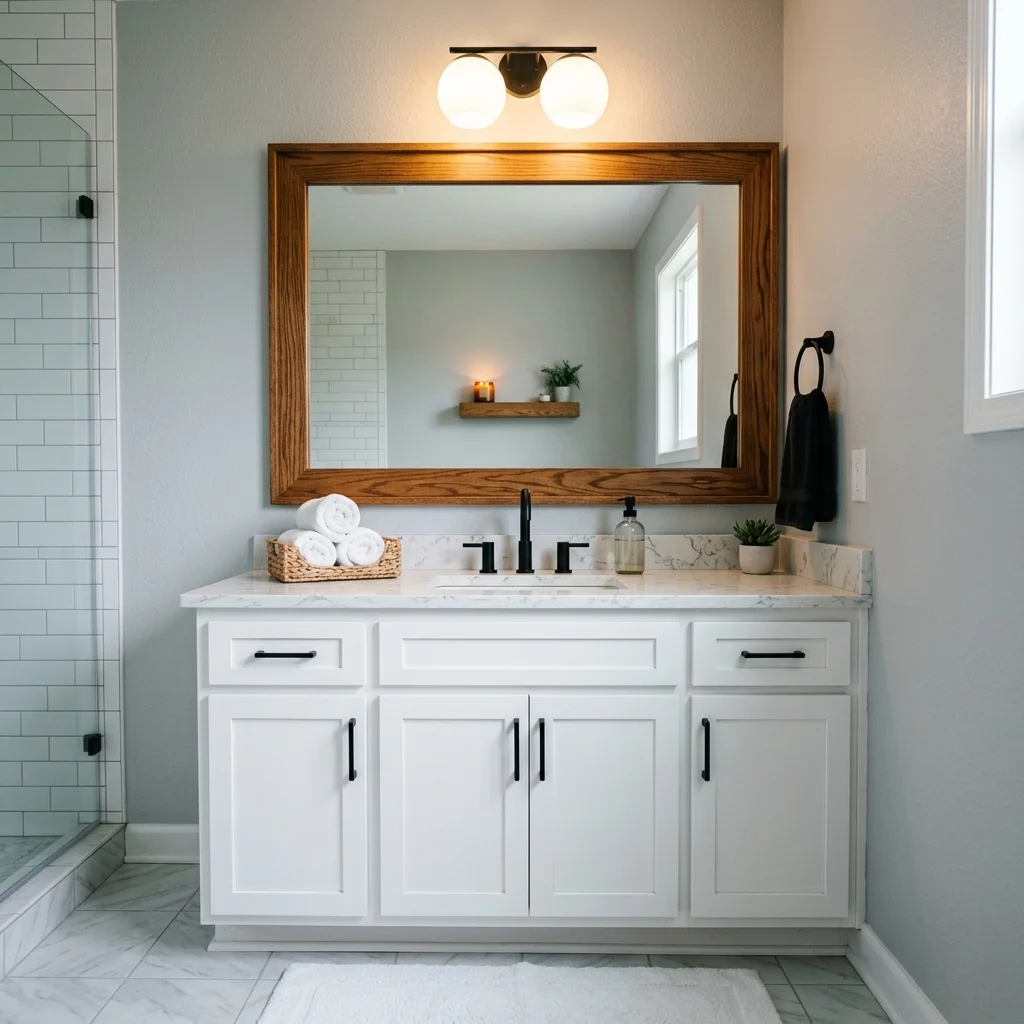 Framed Bathroom Mirror