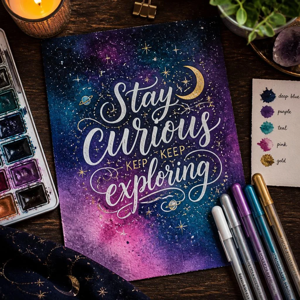 Galaxy Lettering