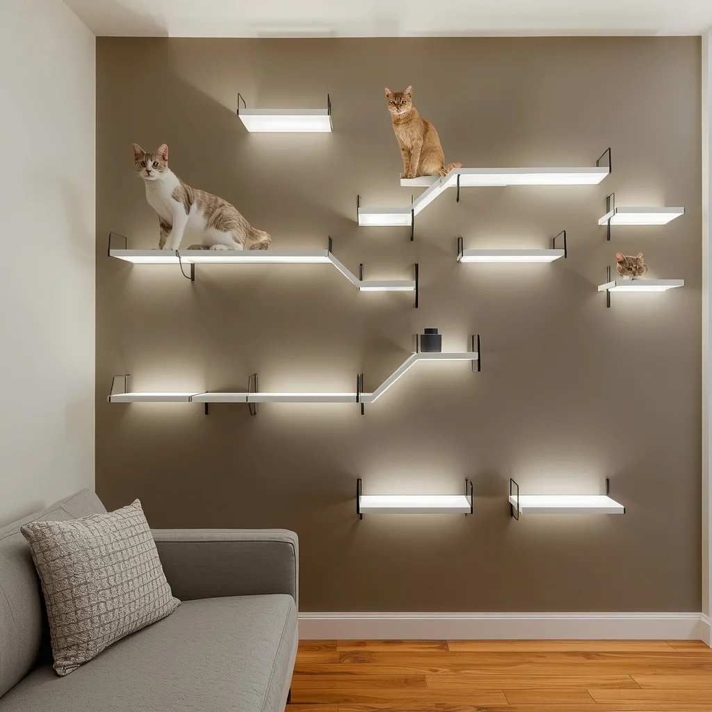 Geometric Perch Wall