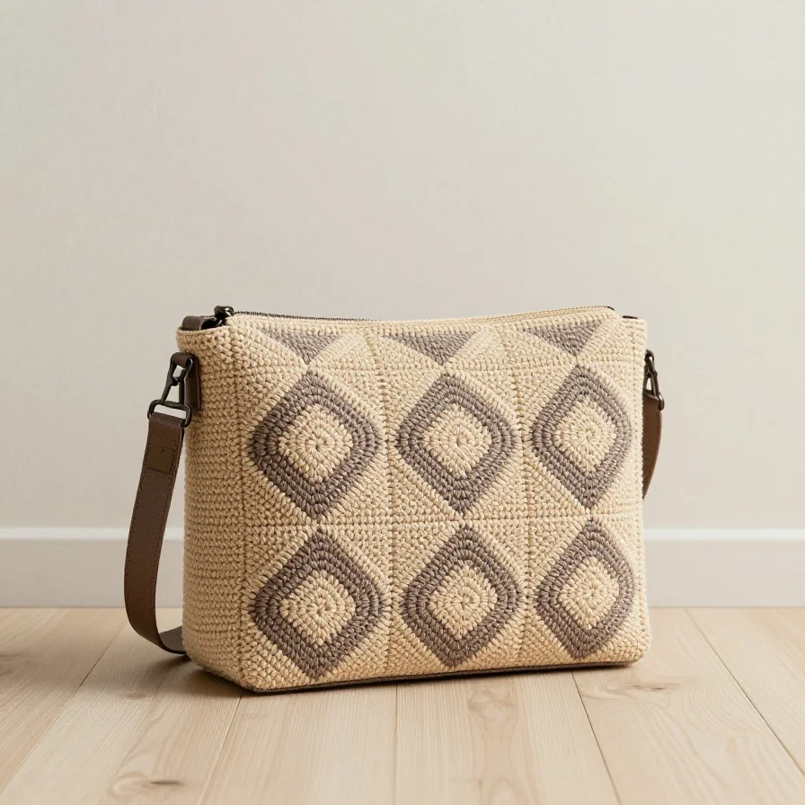 Geometric Stitch Bag