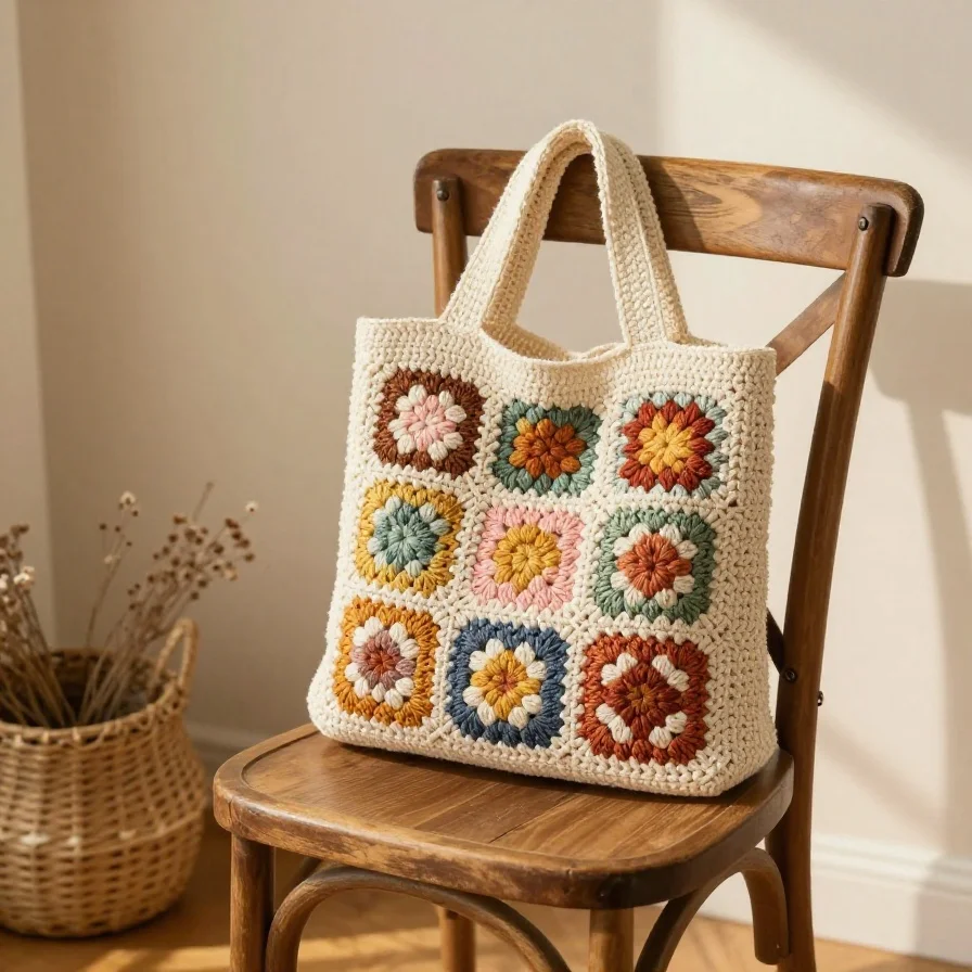 Granny Square Tote