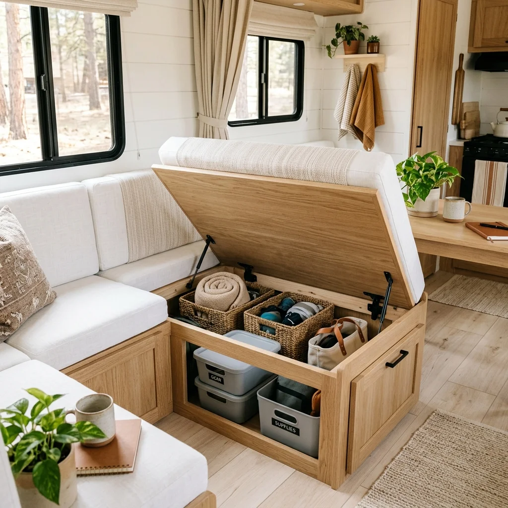 Hidden Bench Storage