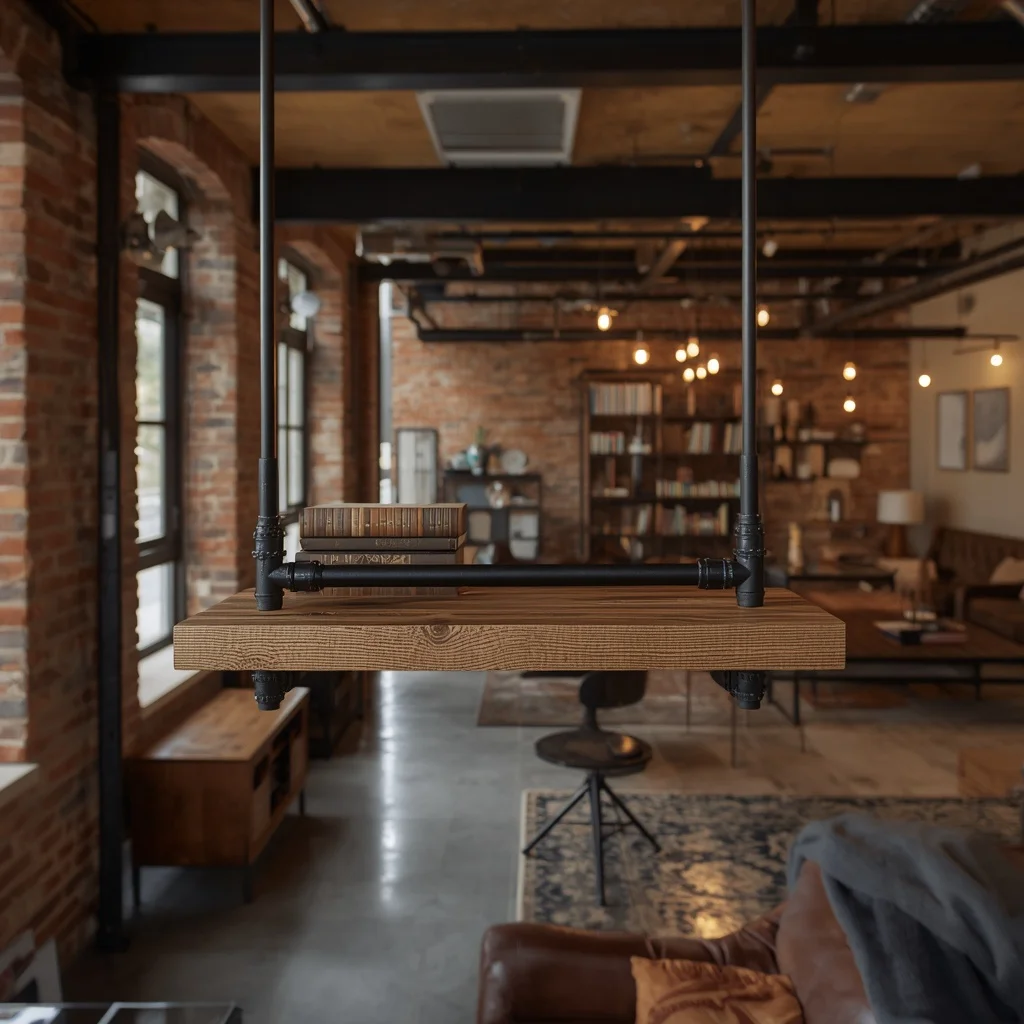 Industrial Pipe Shelf