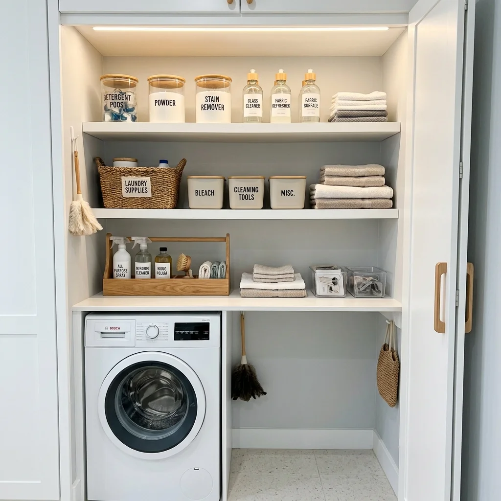 Labeled Cleaning Station