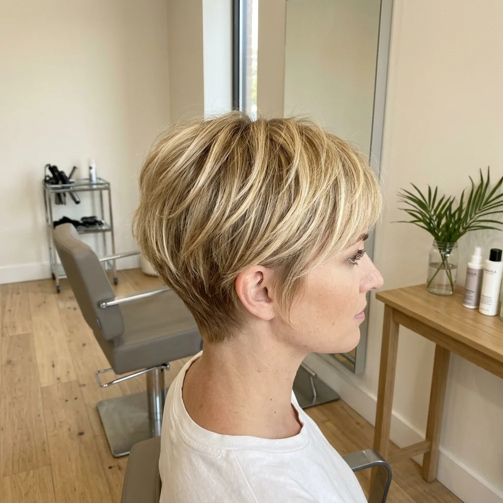 Layered Blonde Crop