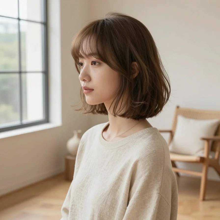 Layered Collarbone Bob