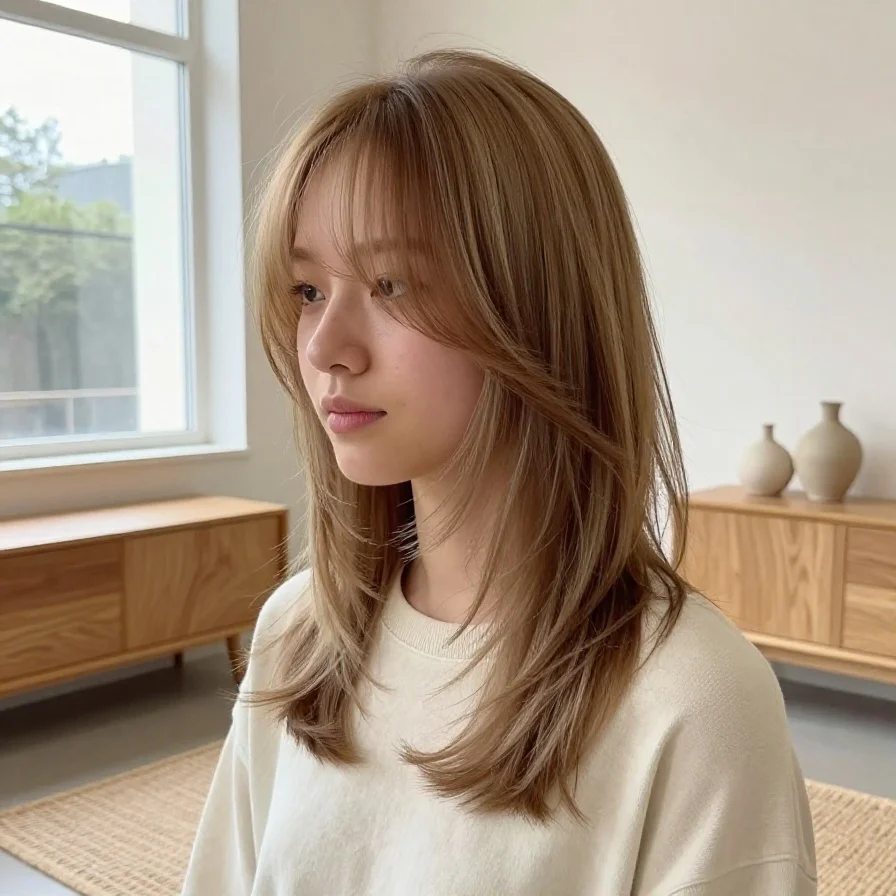 Layered Curtain Lob