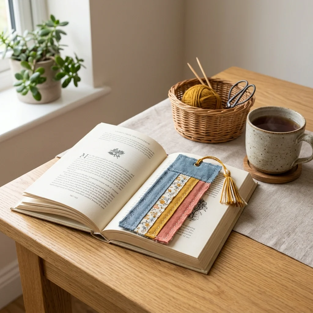 Layered Fabric Bookmark