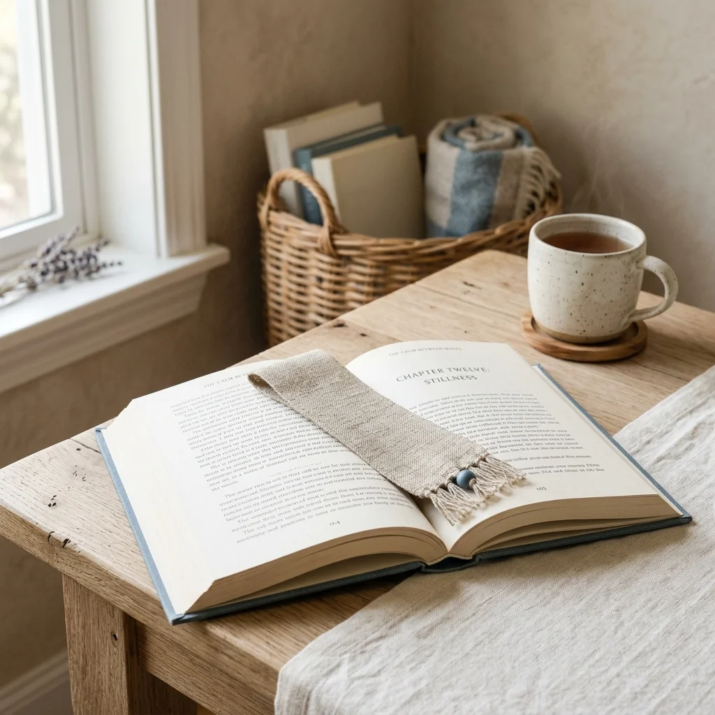 Linen Texture Bookmark