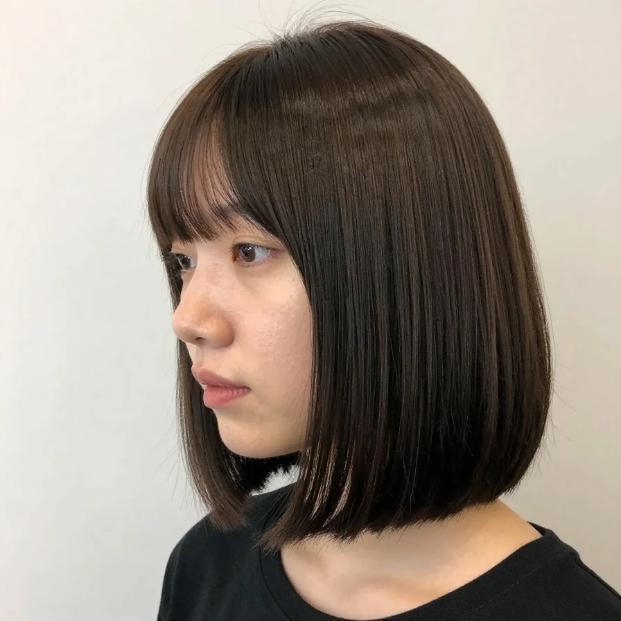 Long Bob Bangs Slimming Tips