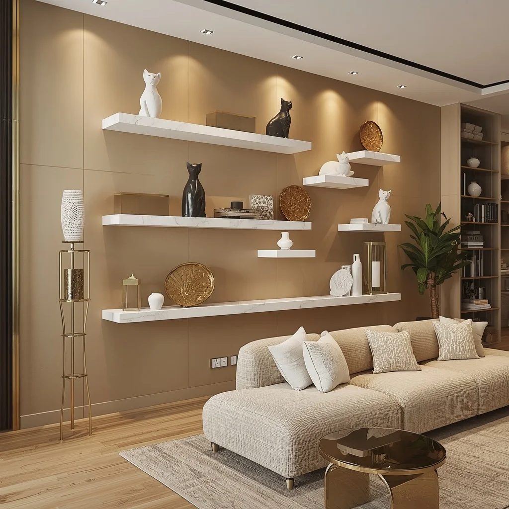 Luxe Marble Shelves