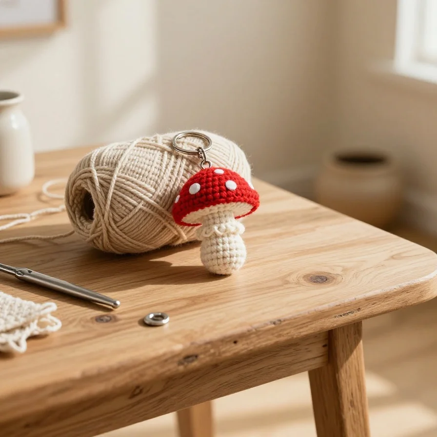 Mini Crochet Mushroom