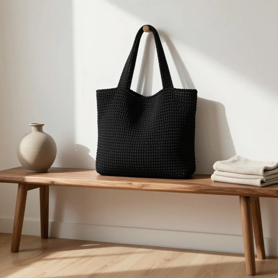 Minimalist Black Tote