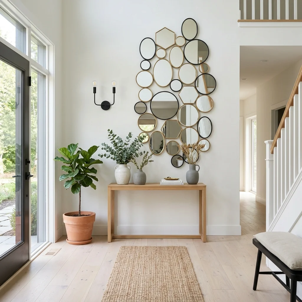 Mirror Mosaic Wall