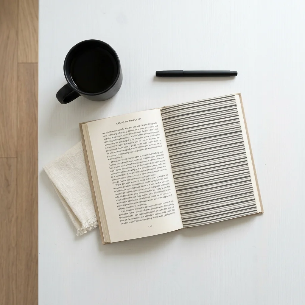 Monochrome Striped Bookmark