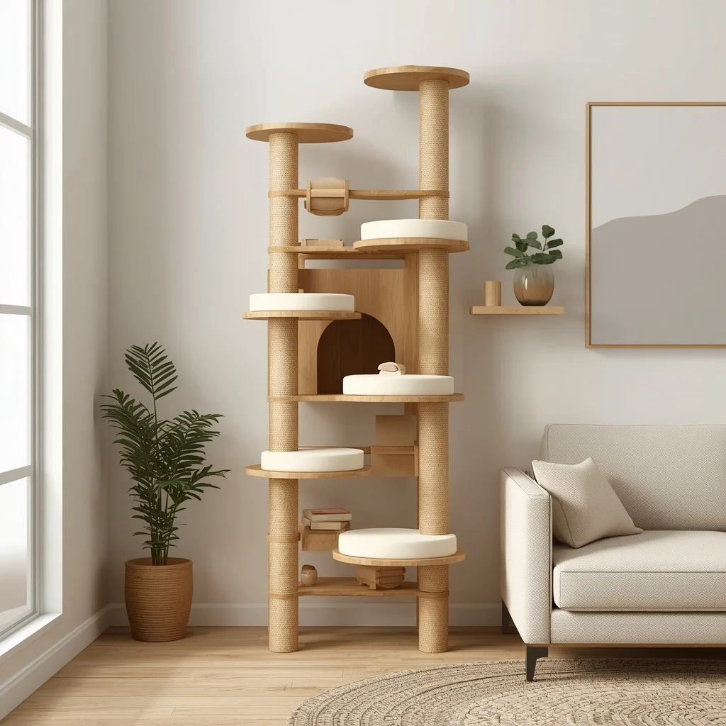 Multi-Level Cat Tower
