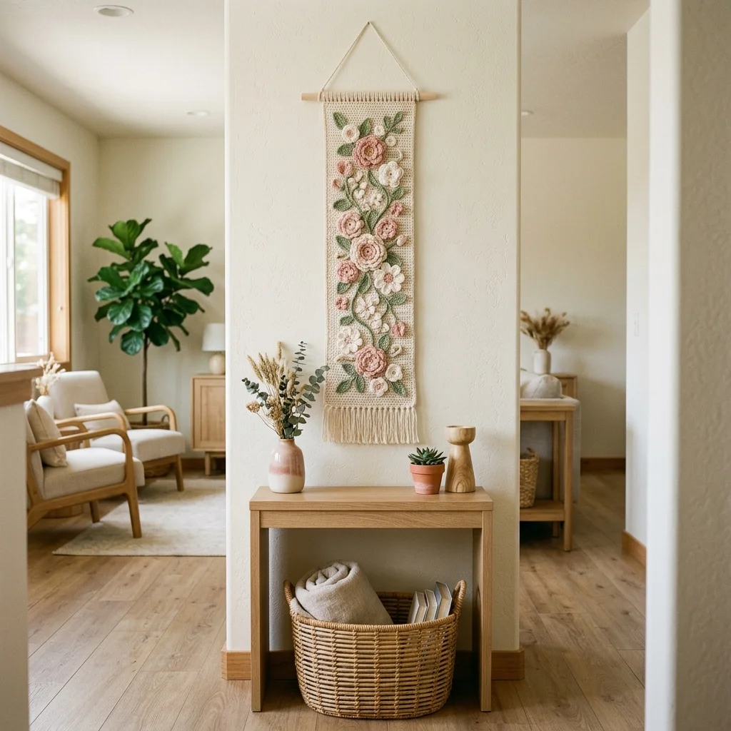 Narrow Floral Panel