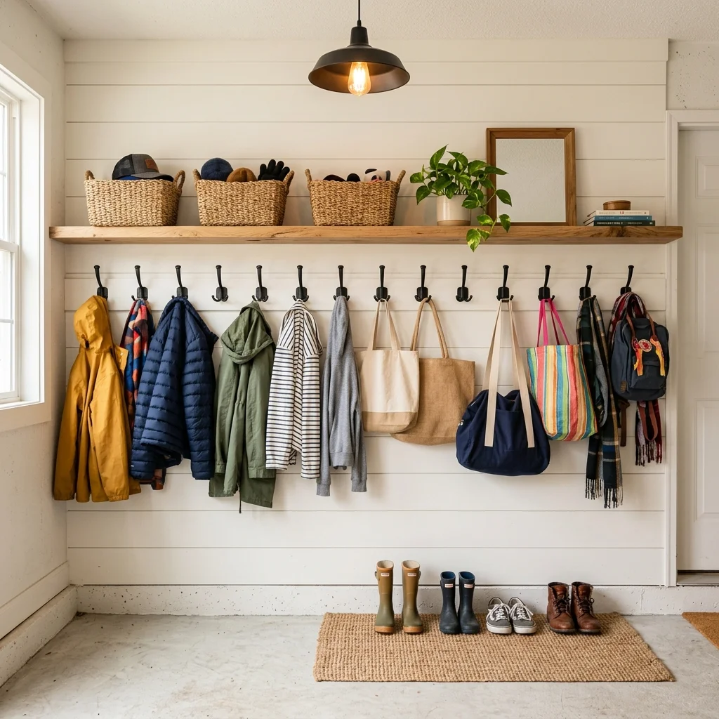 Overhead Coat Hooks